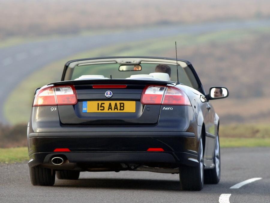  Saab 9-3 Aero Convertible 2003 года  (UK) (фото 10 из 11)